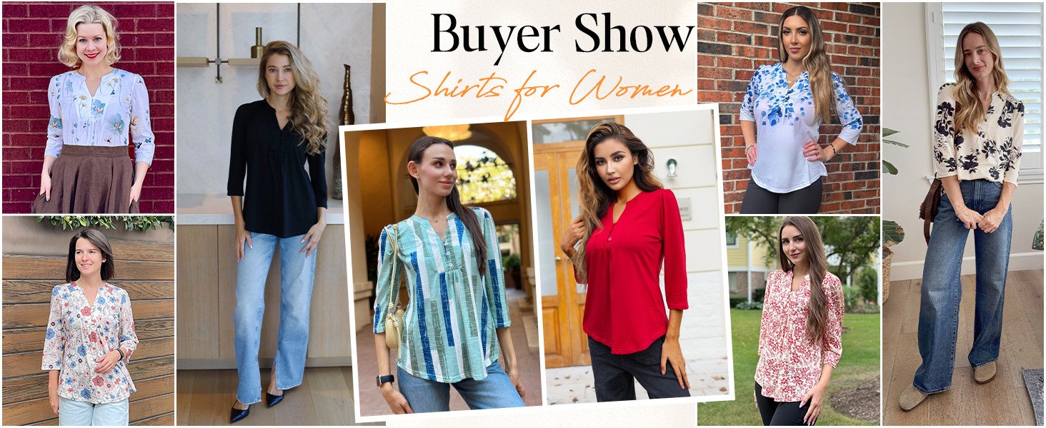 3/4 sleeve tops