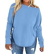 UNCLECAT Womens Plus Size Tops Off The Shoulder Long Sleeve T Shirts Casual Curve Hem Tunics Tops