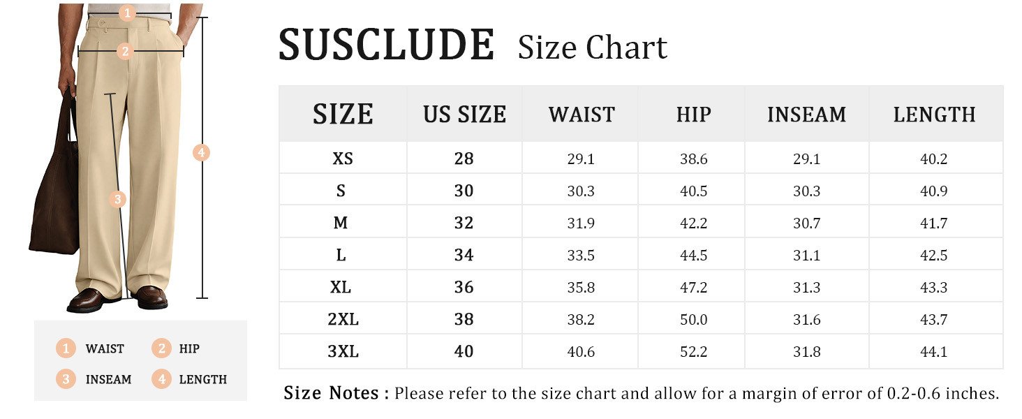 Mens Casual Dress Pants Pleated Baggy Pants